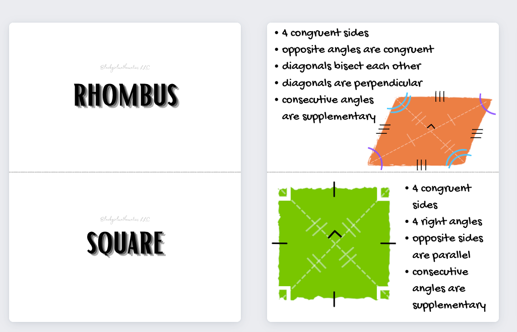 Flashcards Pack - Geometry