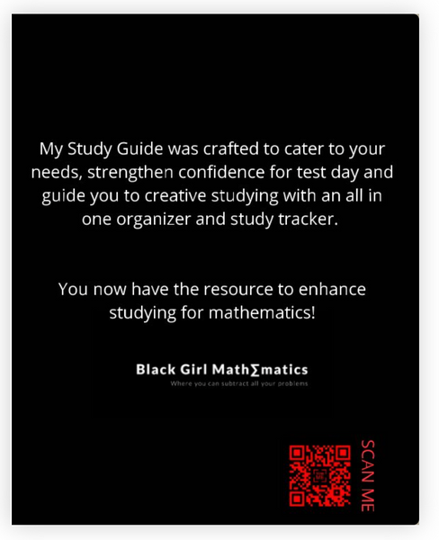 My Study Guide – Blackgirlmathematics