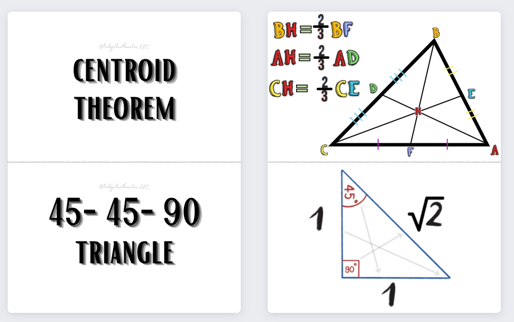 Flashcards Pack - Geometry
