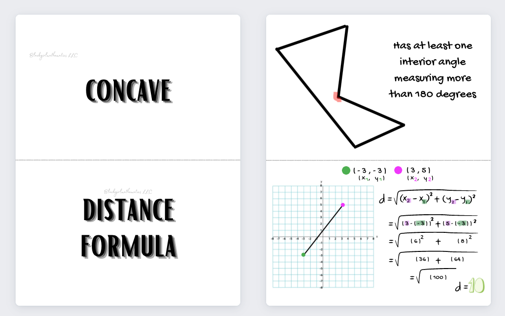Flashcards Pack - Geometry