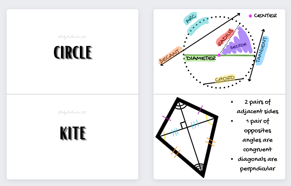 Flashcards Pack - Geometry